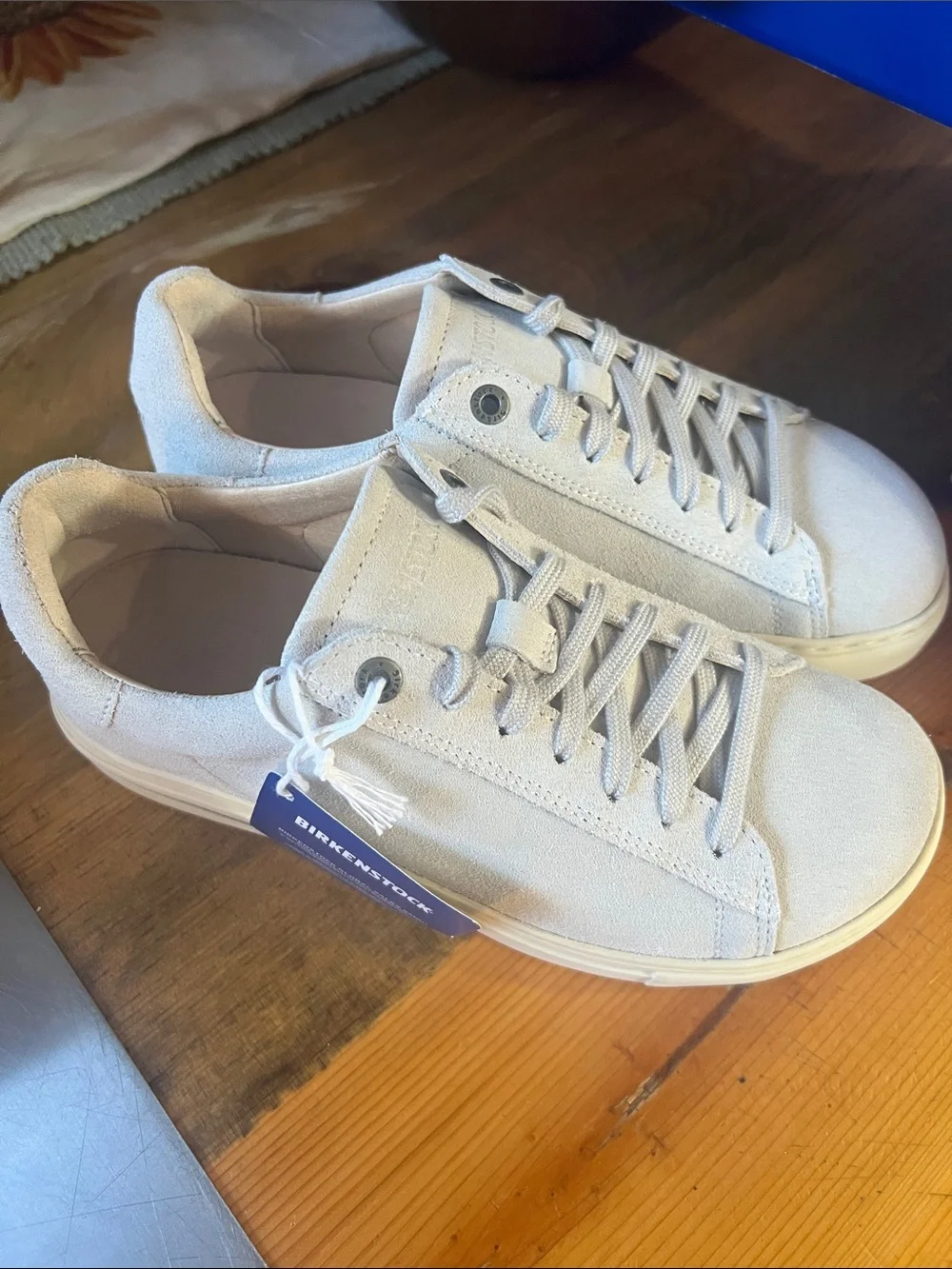 Birkenstock Suede Bend Low  Sneakers - in Antique White sz 37